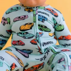 Retro Hot Wheels - Footie Zippered One Piece