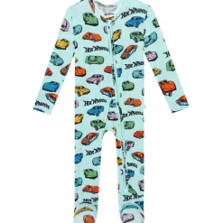 Retro Hot Wheels - Footie Zippered One Piece