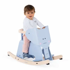 Rocking Elephant with Removable Support