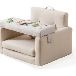Rolling Along Square Interactive Chair - Neutral