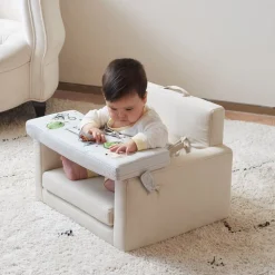 Rolling Along Square Interactive Chair - Neutral