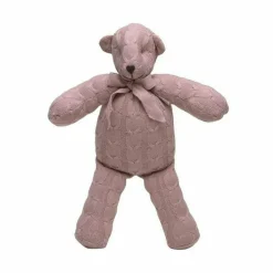 Rose Cable Knit Plush Teddy Bear