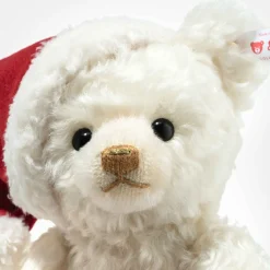 Santa Teddy Bear with Light-Up Gift Bag