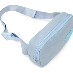 Sequin Heart Belt Bag for Kids - Blue (Denim)