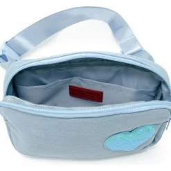 Sequin Heart Belt Bag for Kids - Blue (Denim)
