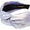 Shiny Knotted Headband - Purple