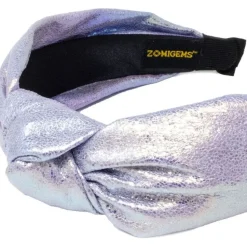 Shiny Knotted Headband - Purple