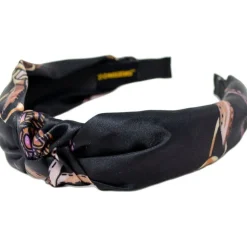 Silk Knot Headband - Black