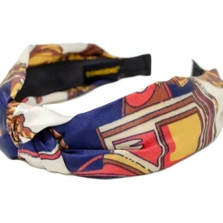 Silk Knot Headband - Blue