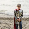 Silver Knight Costume with Cape - Size 5-6 Years