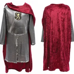 Silver Knight Costume with Cape - Size 5-6 Years