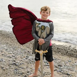 Silver Knight Costume with Cape - Size 5-6 Years