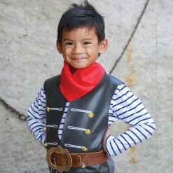 Skully Pirate Vest, Belt & Scarf- Size 3-4 Years
