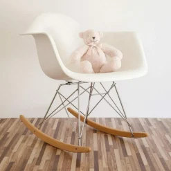 Soft Pink Cable Knit Plush Teddy Bear