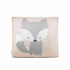 Soft Pink Fox Pillow