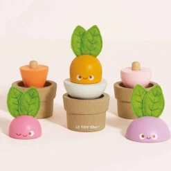 Stacking Wooden Veggies - 9 Pieces