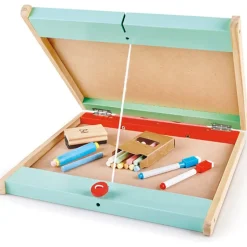 Store & Go Easel Folding Double-Sided Tabletop Blackboard & Whiteboard