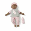 Sweet Smiles Baby Doll - Pink Outfit with Dark Skin Tone