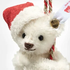 Teddy Bear Ornament on Christmas Bell