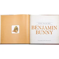 The Classic Tale of Peter Rabbit Book in Tan Bonded Leather