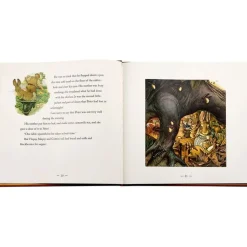 The Classic Tale of Peter Rabbit Book in Tan Bonded Leather