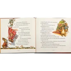 The Classic Tale of Peter Rabbit Book in Tan Bonded Leather