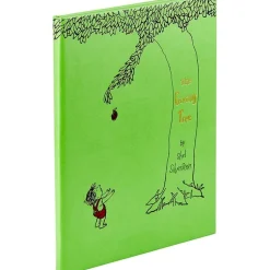 The Giving Tree Book in Lime Bonded Leather