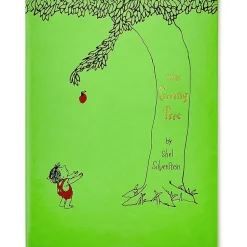 The Giving Tree Book in Lime Bonded Leather