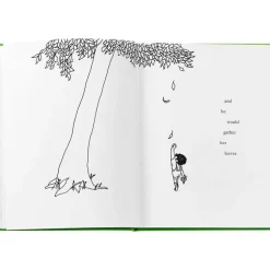 The Giving Tree Book in Lime Bonded Leather