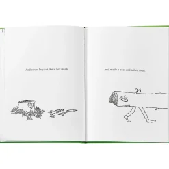 The Giving Tree Book in Lime Bonded Leather