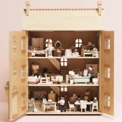 The Grand Natural Wood Doll House