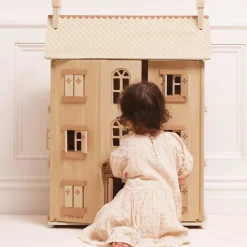 The Grand Natural Wood Doll House