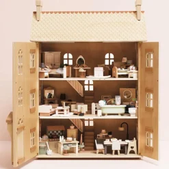 The Grand Natural Wood Doll House