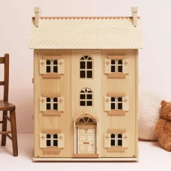 The Grand Natural Wood Doll House