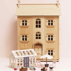 The Grand Natural Wood Doll House