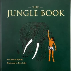 The Jungle Book in Green Bonded Leather