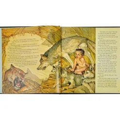 The Jungle Book in Green Bonded Leather