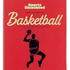 The Story of Basketball in 100 Photographs Leather-Bound Book by Sports Illustrated