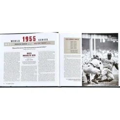 The World Series Book in Green Bonded Leather
