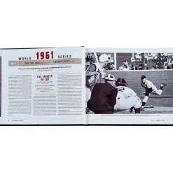 The World Series Book in Green Bonded Leather