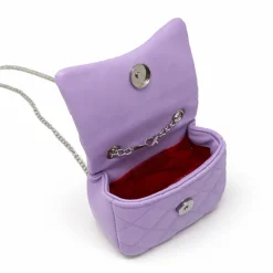 Tiny Crystal Stud Handbag - Lavender