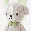 Tiny 6" Noah the Dog Hand-Knit Doll