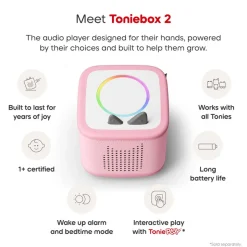 Tonies Playtime Puppy Toniebox 2 Starter Set - Cloud Pink