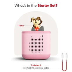 Tonies Playtime Puppy Toniebox 2 Starter Set - Cloud Pink