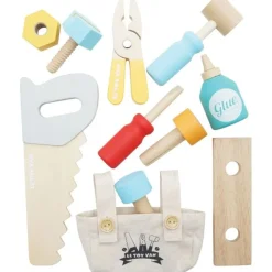 Tool Box & Wooden Tools with 11 Accessories
