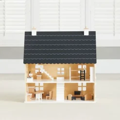 Two-story Wooden Dollhouse