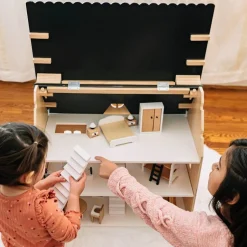 Two-story Wooden Dollhouse
