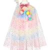 Unicorn Costume Cape Set with Headband & Wand - 5-7 Years