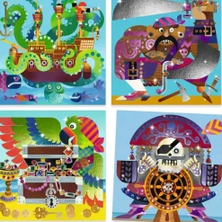Up and at 'Em! Foil & Jewel Mosaic Craft Kit