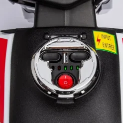 12V Aprilia Motorcycle 1 Seater Ride On for Kids - White